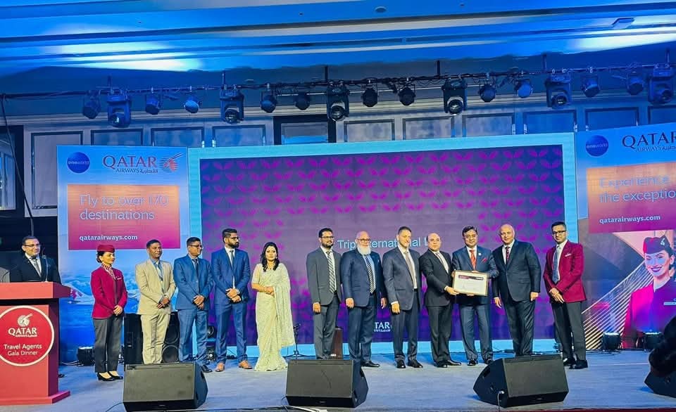 Received the prestigious certificate of appreciation from Qatar Airways.